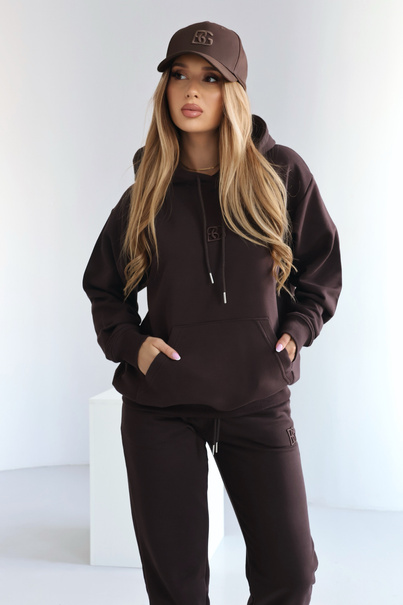 Bluza damska BG Kangoo | gorzka czekolada