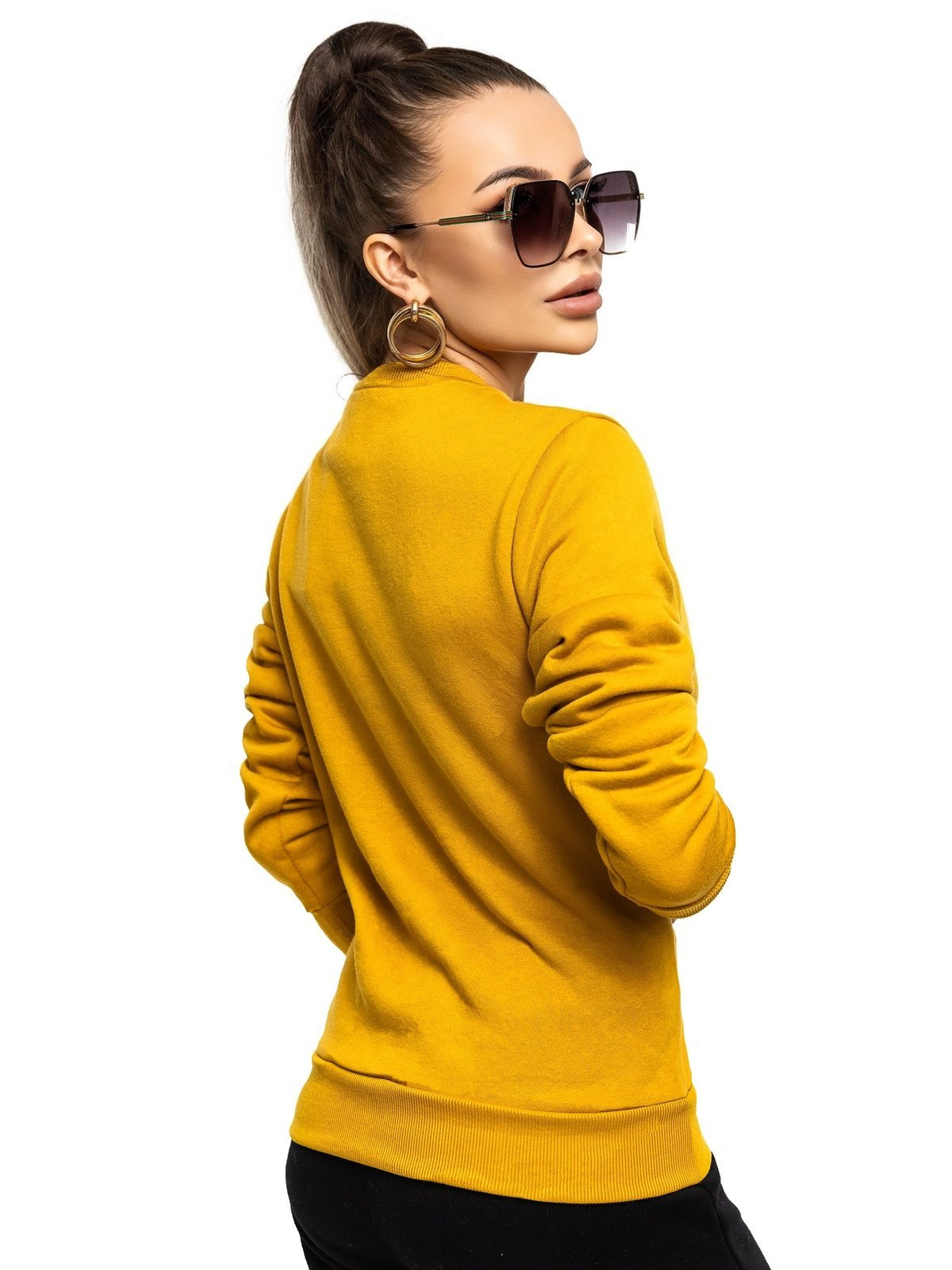 Bluza damska musztardowa W01-26