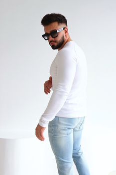 T-Shirt longsleeve męski BG Trust | biały