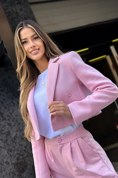 MARYNARKA DAMSKA BG MOMENT | PUDER RÓŻ