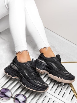 Damskie buty sportowe czarne TL391