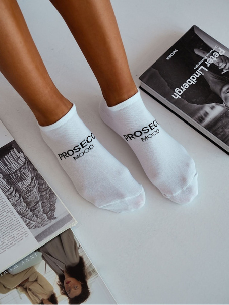 Stopki damskie PROSECCO MOOD 1146.077, Kolor Biały, Rozmiar 37-41