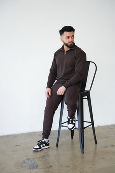 Bluza męska BG Berlin | gorzka czekolada