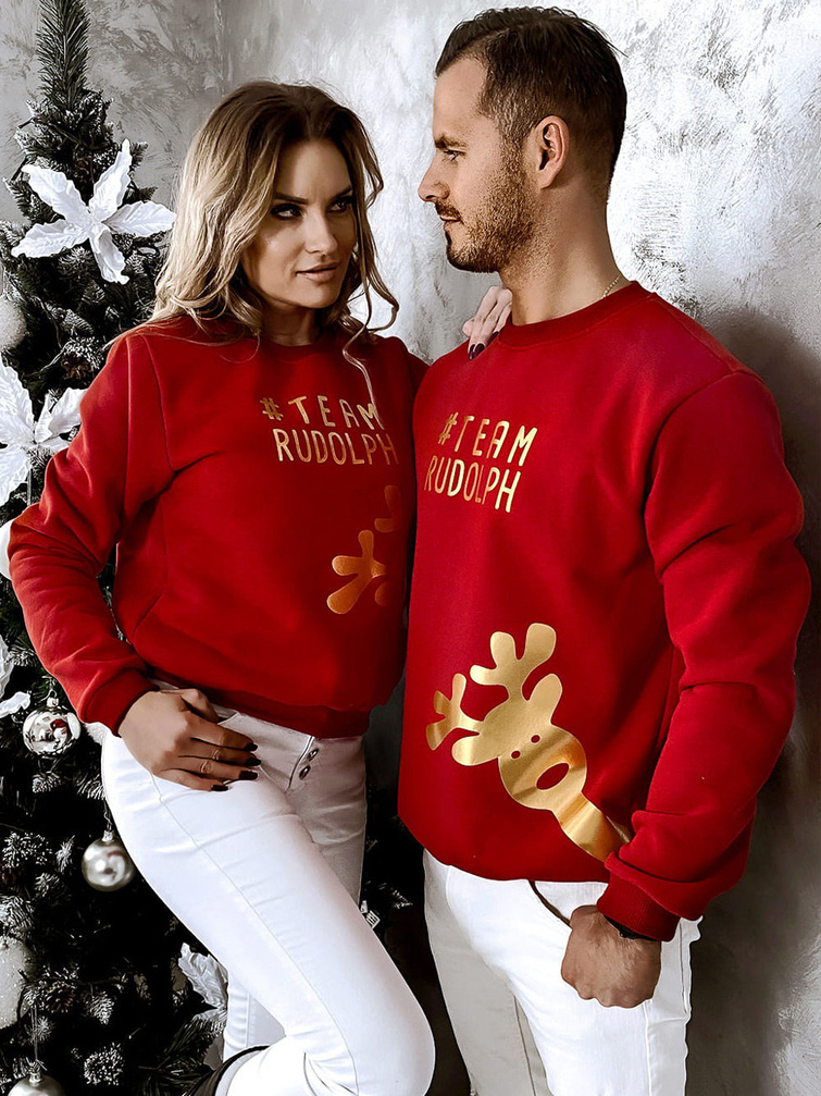 Bluza damska czerwona świąteczna 779DC