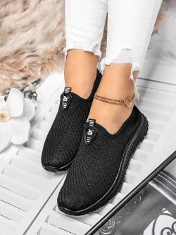 Damskie czarne buty sportowe HQ501A