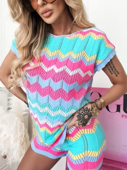 Szorty sweterkowe Gina multikolor