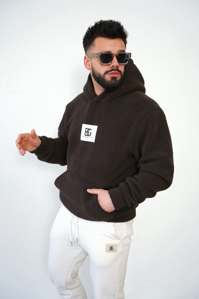 Bluza męska BG North | gorzka czekolada