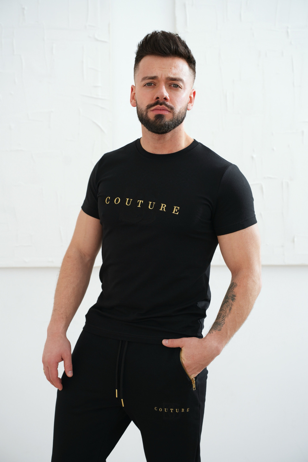 T-Shirt męski BG Fito | czarny