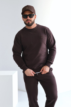 Bluza męska BG Basic | gorzka czekolada