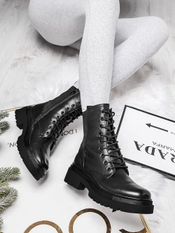 Damskie trapery czarne A9302