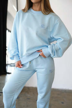 Bluza damska BG Basic | błękit