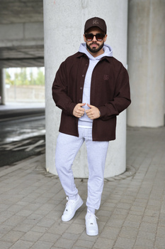 Koszula męska BG Coat | czekolada