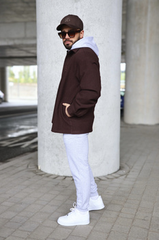 Koszula męska BG Coat | czekolada