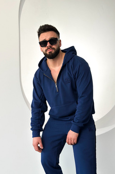 BLUZA MĘSKA BG HOODY | GRANAT