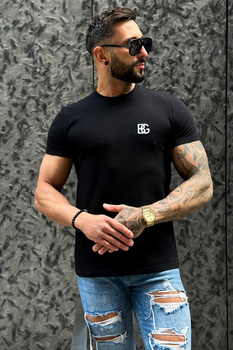T-SHIRT MĘSKI BG BOND | CZARNY