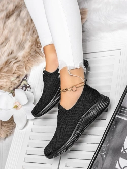 Damskie czarne buty sportowe HQ501A