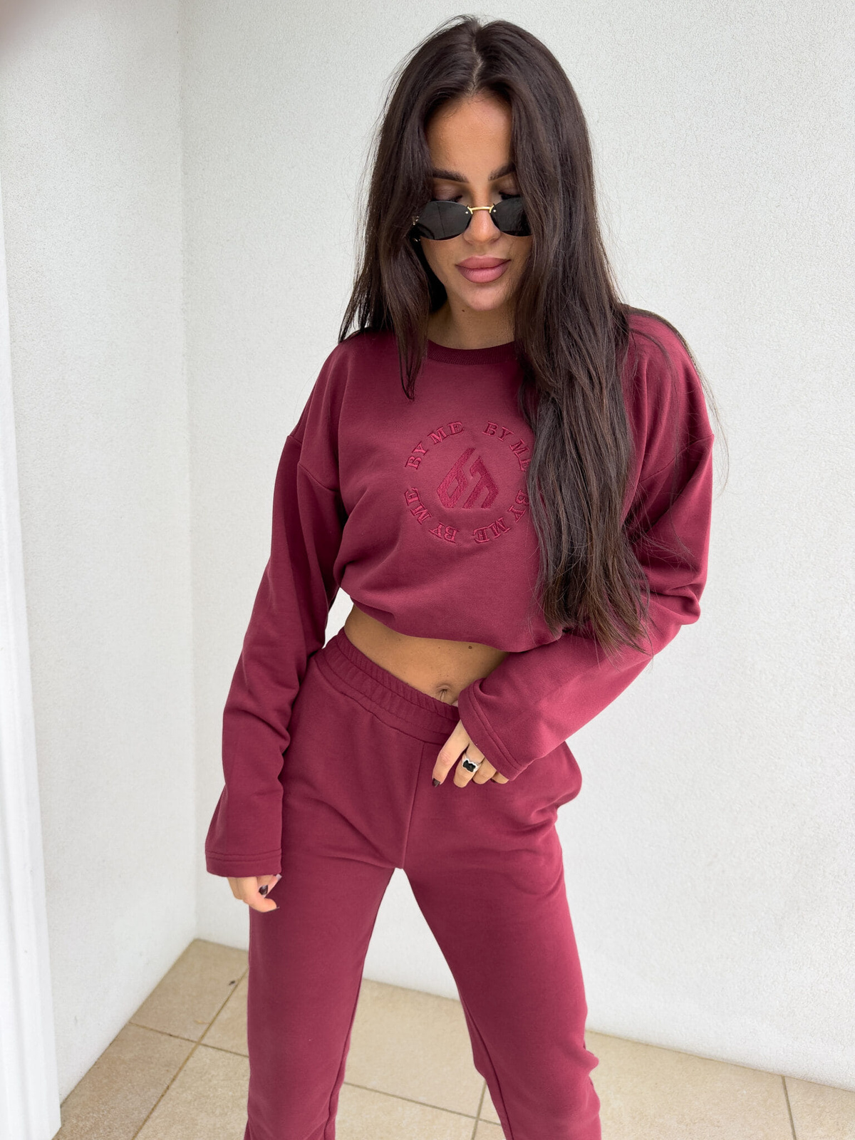 Komplet LOUIS - bordowy