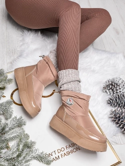 Damskie śniegowce brązowe HY852-65