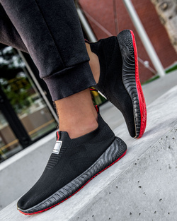 Męskie buty sportowe czarne QL101-A