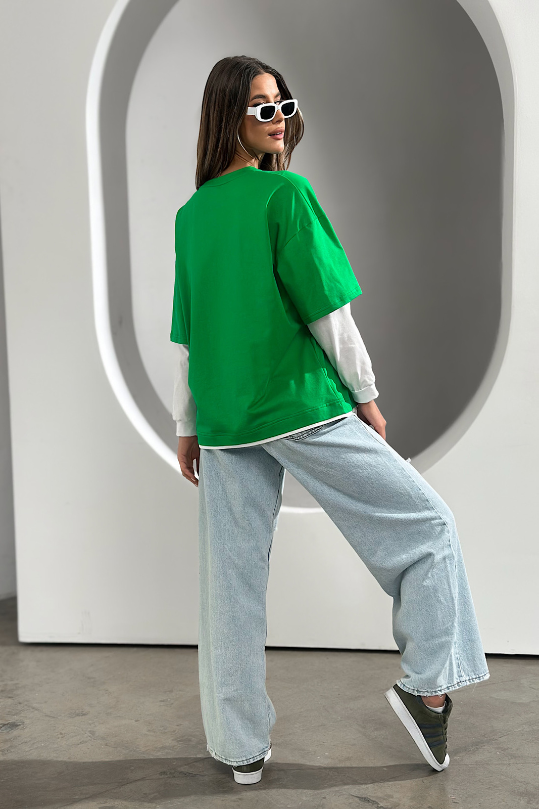 BLUZKA DAMSKA BG SHOOT | ZIELONY