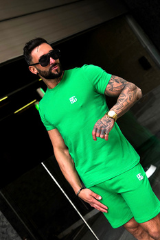 T-SHIRT MĘSKI BG BOND | ZIELONY