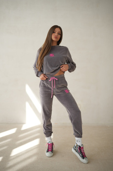 DRES DAMSKI BG FROTTE | SZARY