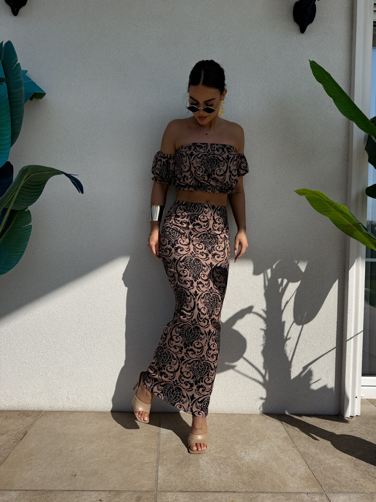 Komplet CATALINA pattern – czarny