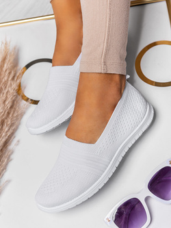 Damskie białe buty sportowe DD218-9