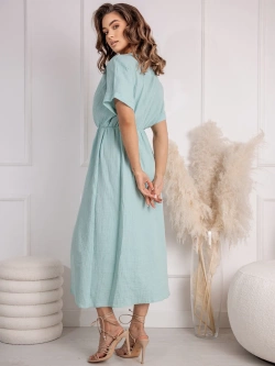 Muślinowa sukienka midi z rozcięciem Irene