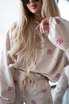 DRES BG HOLO | BEŻ MELANŻ - RÓŻOWY