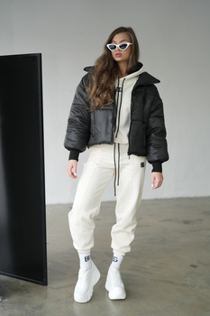 KURTKA DAMSKA BG FAMOUS | CZARNY