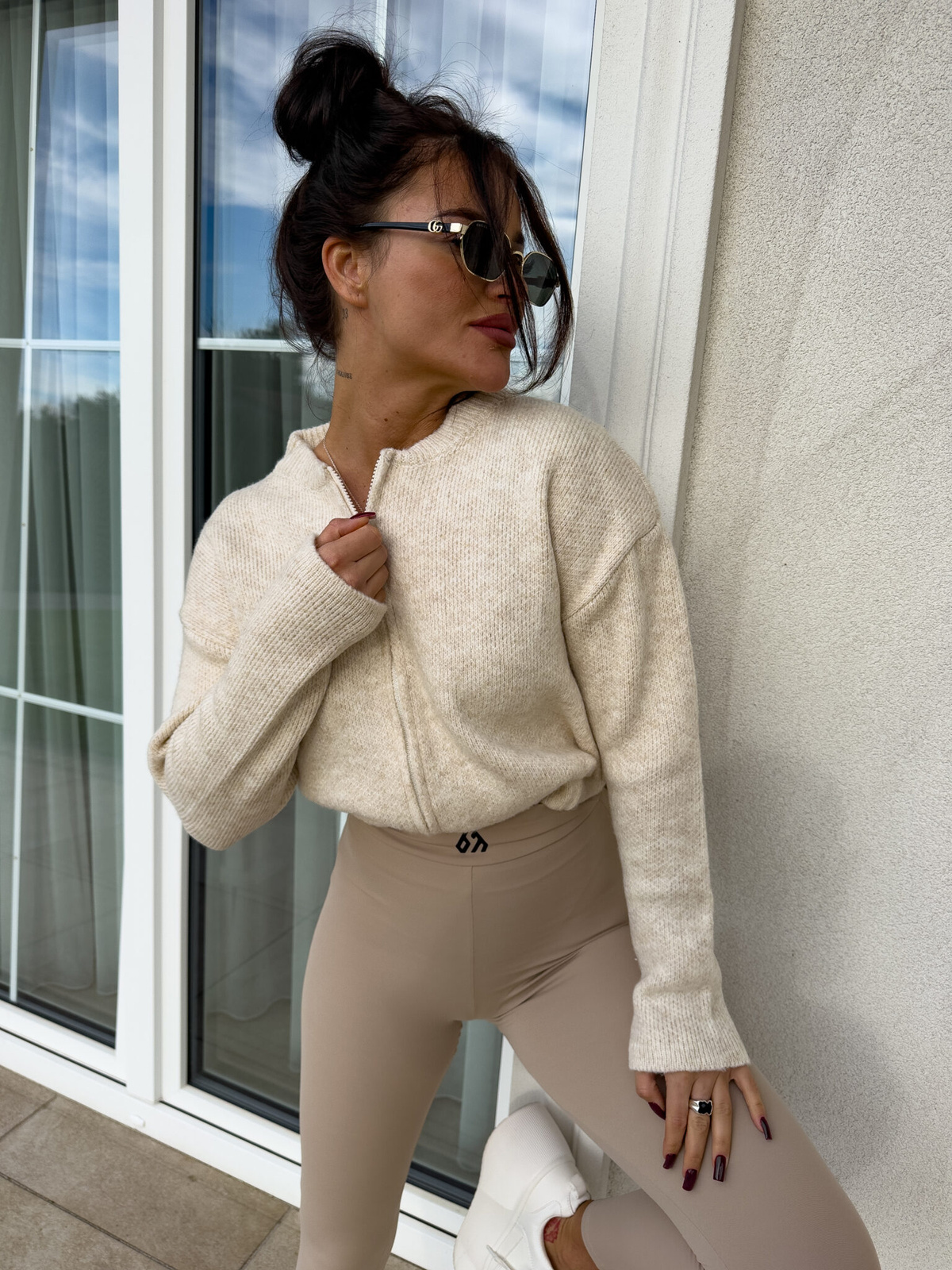 Bomberka MOHAIR - jasny beż