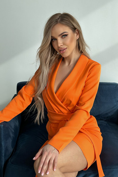 SUKIENKA MARYNARKOWA POMARAŃCZOWA