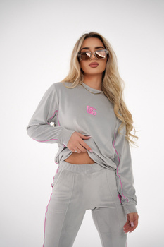 DRES BG LINE WOMAN | SZARY