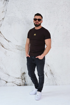 T-Shirt męski BG Pray | gorzka czekolada