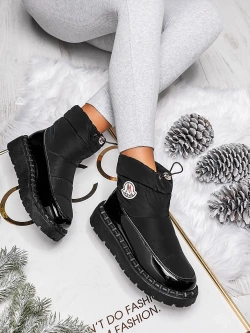 Damskie śniegowce czarne HY949