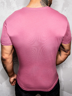 Męski t-shirt różowy TSK1