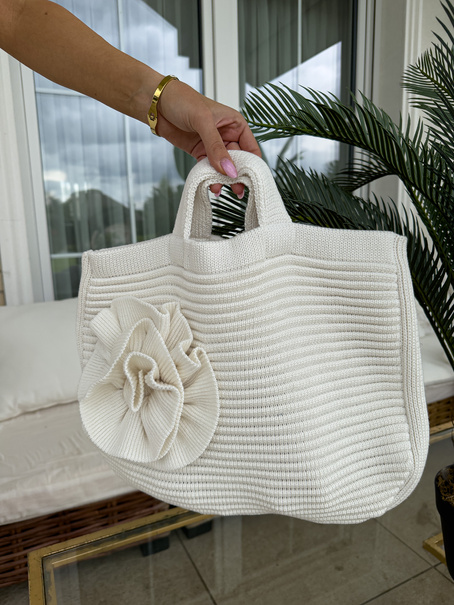 Torba FLOWER - ecru