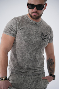 T-SHIRT BG WINNER MAN | SZARY