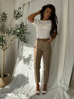 Sweter FOCUS – ecru