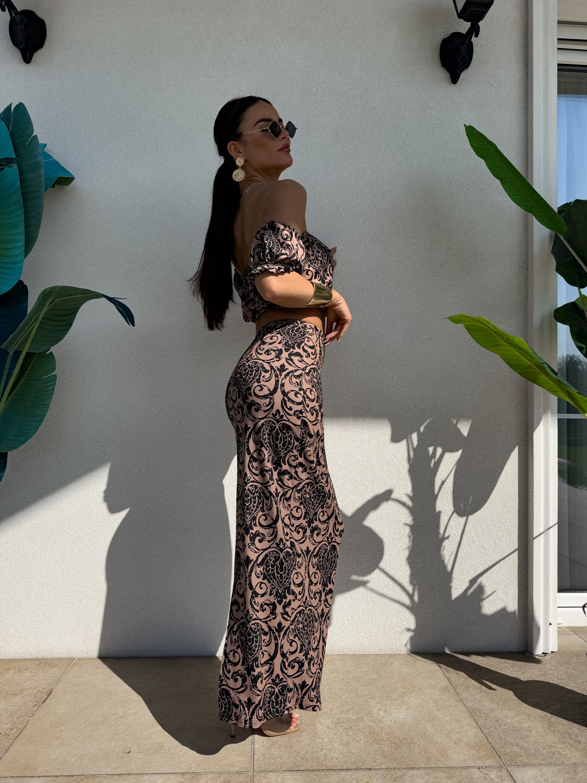 Komplet CATALINA pattern – czarny