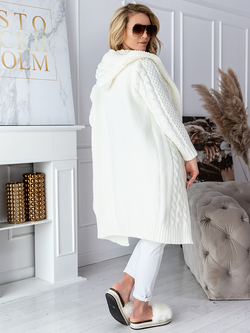 Damski kardigan ecru 1102S