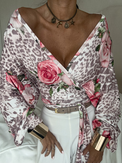 Bluzka KAIRA print pantera – rose