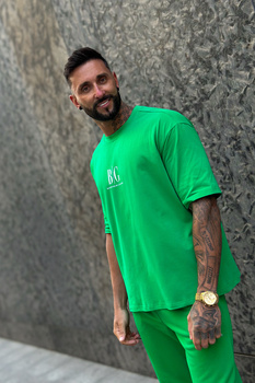 T-SHIRT MĘSKI BG FIFI | ZIELONY