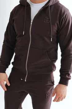 BLUZA MĘSKA BG ZIPPY | GORZKA CZEKOLADA