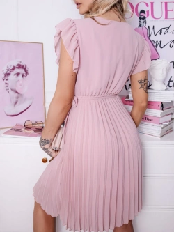 Plisowana sukienka do kolan Nadia