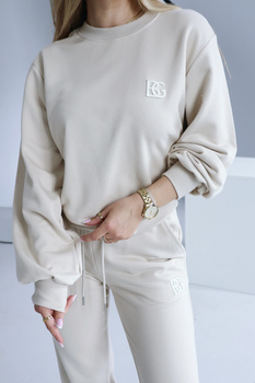 Bluza damska BG Basic | jasny beż