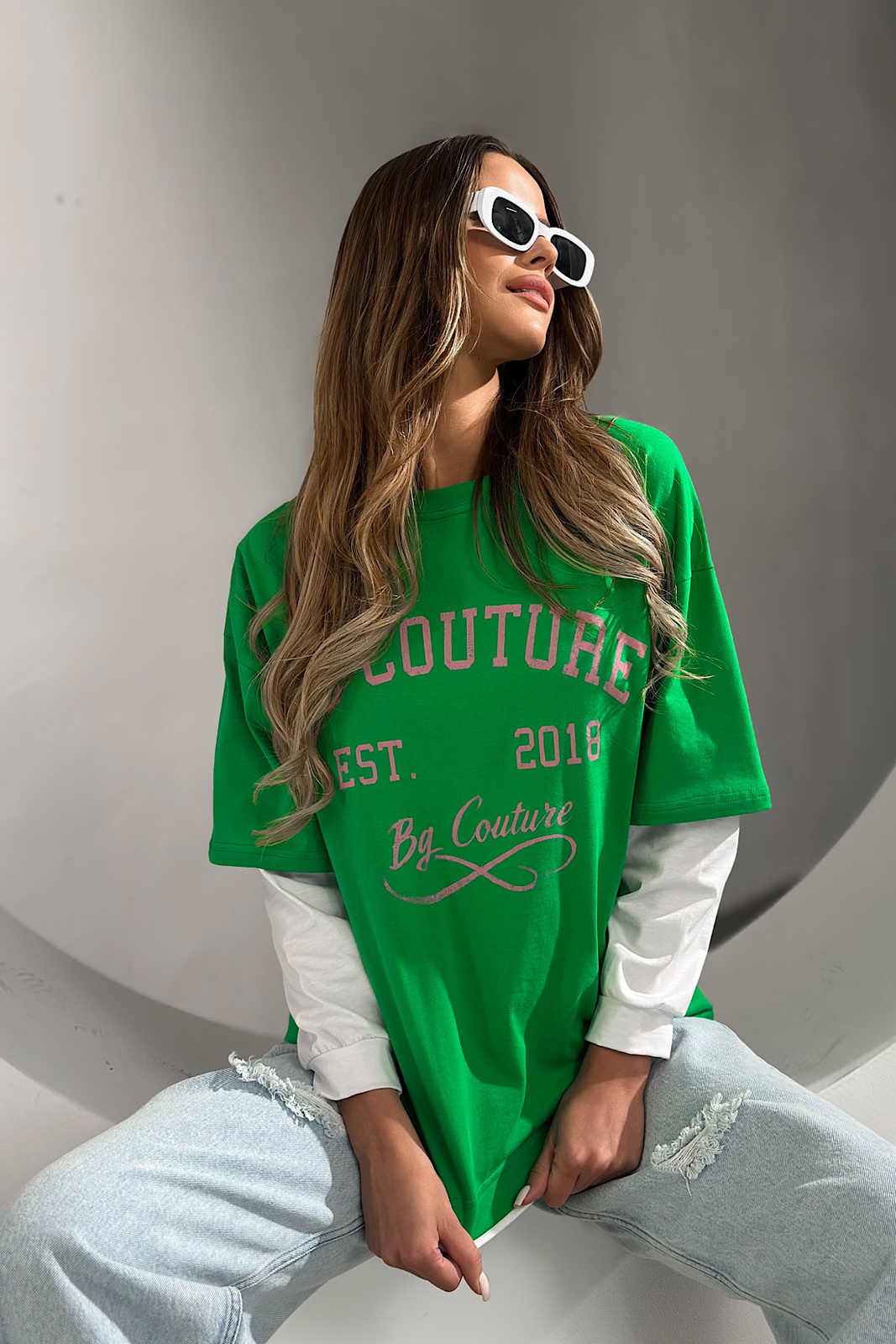 BLUZKA DAMSKA BG SHOOT | ZIELONY