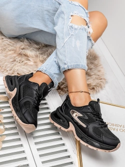 Damskie buty sportowe czarne TL389