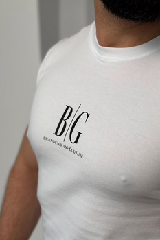 T-SHIRT MĘSKI BG RAVE | BIAŁY